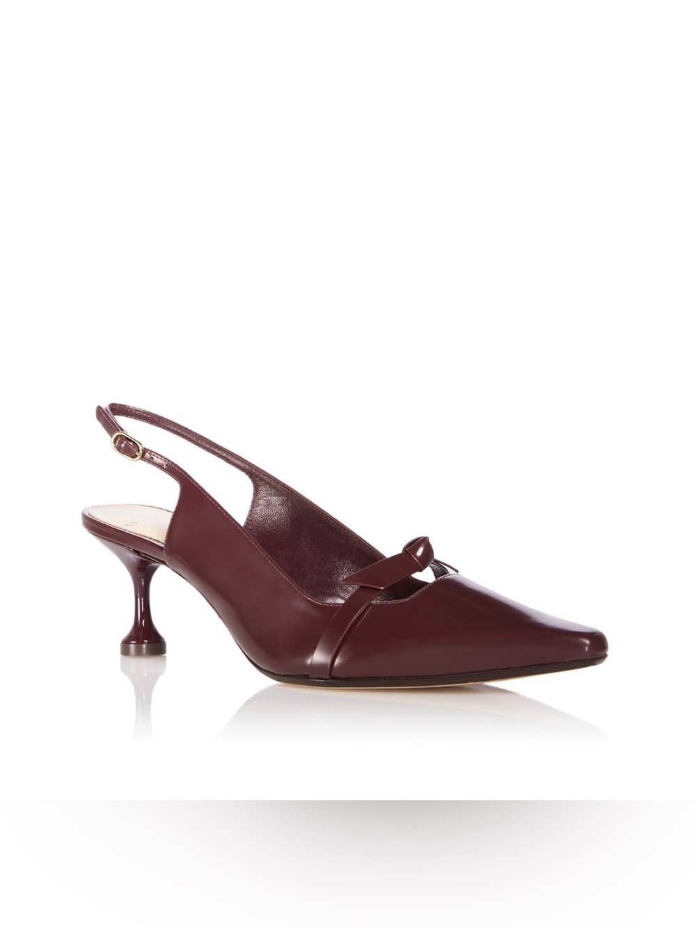 Alexandre Birman Clarita 60 Slingback Pumps Cherry Lacquer Size EU 39